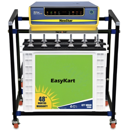 double battery metal inverter trolley