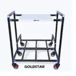NEOSTAR Double Battery Heavy Metal Inverter Trolley/Stand with 2.5 Inch Metal Wheels.