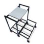 NEO STAR Double Battery Heavy Metal Inverter Trolley/Stand with 2.5 Inch Metal Wheels.