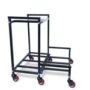 NEO STAR Double Battery Heavy Metal Inverter Trolley/Stand with 2.5 Inch Metal Wheels.