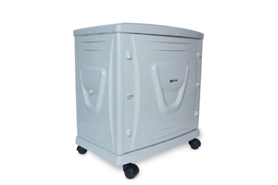 NEOSTAR Tall Tubular TT/LT Single Battery Silver Grey Inverter Trolley (Suitable for All Type Inverter-Batteries)