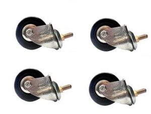 NEOSTAR 2.5 Black Inch caster wheel For Trolley, Furniture etc. (Multipurpose Use/Load capacity - 250 kg / (Set of 4))