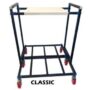 NEO STAR Double Battery Metal Inverter Trolley/UPS Stand with 2.5 Inch Metal Wheels. (Black & White)
