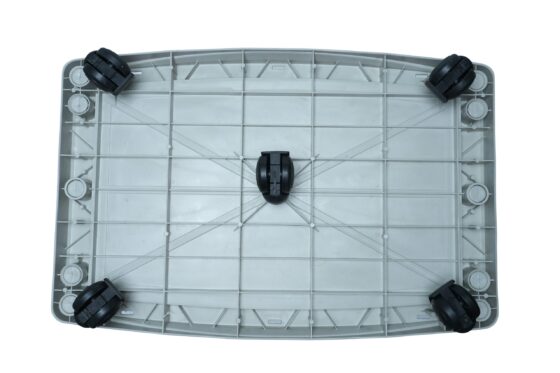 NEOSTAR Tall Tubular TT/LT Single Battery Silver Grey Inverter Trolley (Suitable for All Type Inverter-Batteries)