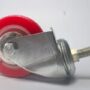 NEOSTAR Red 2.5 Inch caster wheel For Trolley , Furniture etc. ( Multipurpose Use / Load capacity - 250 kg / ( Set of 4 ) )