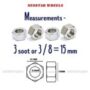 NEOSTAR 2.5 Black Inch caster wheel For Trolley, Furniture etc. (Multipurpose Use/Load capacity - 250 kg / (Set of 4))