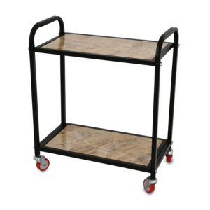 NEOSTAR Super  Metal Inverter Trolley/Stand For Single Battery with 2.5 Inch Black Metal Wheels.