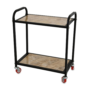 NEOSTAR Super  Metal Inverter Trolley/Stand For Single Battery with 2.5 Inch Black Metal Wheels.
