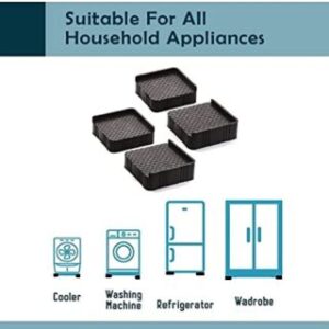 NEO STAR Plastic Almirah, Wardrobe, Refrigerator,Washing Machine Stand (Grey)