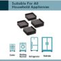 NEO STAR Plastic Almirah, Wardrobe, Refrigerator,Washing Machine Stand (Grey)