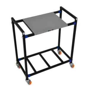 regular3 NEOSTAR 2-Tier UPS Stand for Home and Office | Metal Inverter Trolley with 2inch Metal Body Wheels