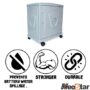 NEOSTAR Tall Tubular TT/LT Single Battery Silver Grey Inverter Trolley (Suitable for All Type Inverter-Batteries)
