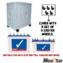 NEOSTAR Tall Tubular TT/LT Single Battery Silver Grey Inverter Trolley (Suitable for All Type Inverter-Batteries)