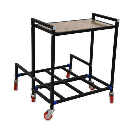 NEOSTAR 2-Tier Top Wooden UPS Stand/Trolley for Double Battery and Inverter for Home and Office.