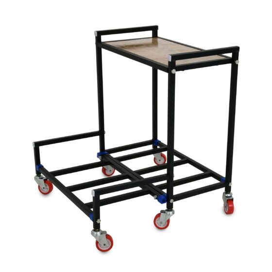 NEOSTAR 2-Tier Top Wooden UPS Stand/Trolley for Double Battery and Inverter for Home and Office.