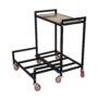 NEOSTAR 2-Tier Top Wooden UPS Stand/Trolley for Double Battery and Inverter for Home and Office.