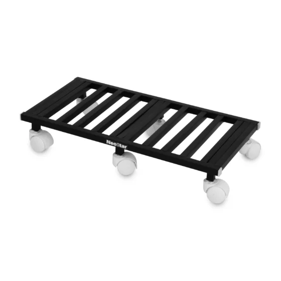 NEO STAR Metal Planter Flower Pot Stand Trolley With 2 Inch Plastic Lock Wheels (Pack of 1)