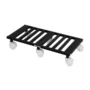 NEO STAR Metal Planter Flower Pot Stand Trolley With 2 Inch Plastic Lock Wheels (Pack of 1)
