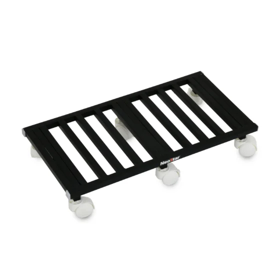 NEO STAR Metal Planter Flower Pot Stand Trolley With 2 Inch Plastic Lock Wheels (Pack of 1)