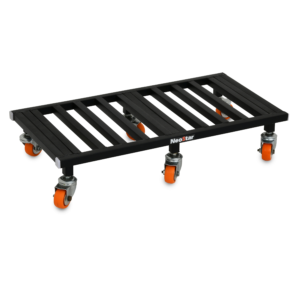 Untitled design NEO STAR Metal Planter Flower Pot Stand Trolley For 2 Planter With 2 Inch Metal Wheel, Load Capacity 140 kg