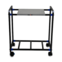 NEOSTAR Metal Inverter Trolley Stand with Black Lock Wheels, Movable Rack,70 Kg Capacity