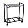 NEOSTAR Metal Inverter Trolley Stand with Black Lock Wheels, Movable Rack,70 Kg Capacity